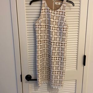 What lace overlay dress